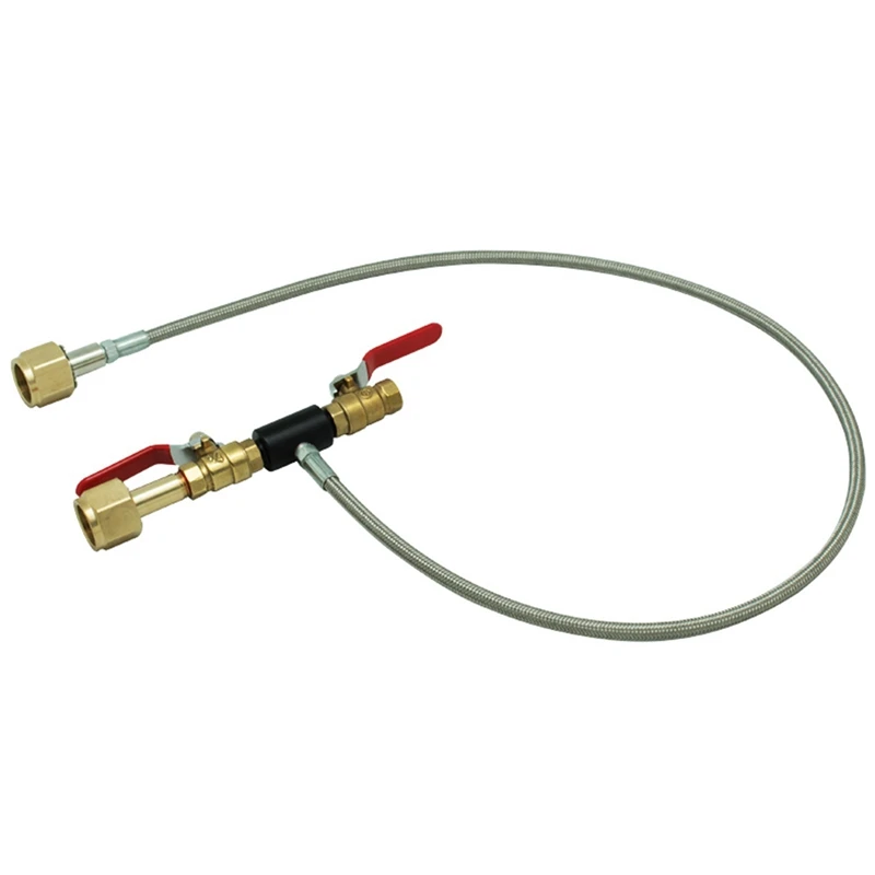 Dual Valve CO2 Fill Station Adapter With Gauge 36Inch High Pressure Hose W21.8-14 To W21.8-14
Dual Valve CO2 Fill Station Adapter With Gauge 36Inch High Pressure Hose W21.8-14 To W21.8-14