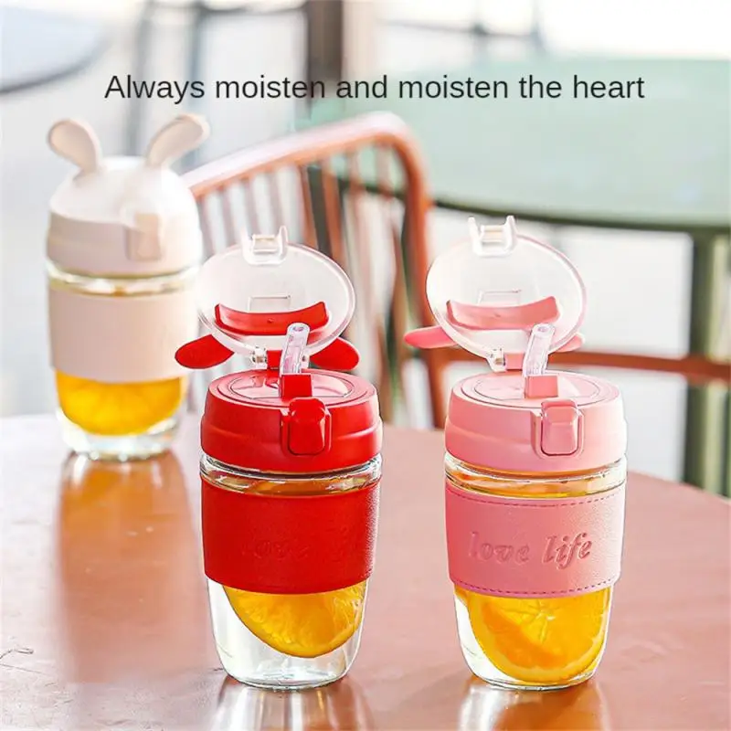 Glass Cup Eye-catching Attractive Convenient Interesting Durable Rabbit Pattern Portable Water Cup Lovely Student Glass Lovely
Glass Cup Eye-catching Attractive Convenient Interesting Durable Rabbit Pattern Portable Water Cup Lovely Student Glass Lovely