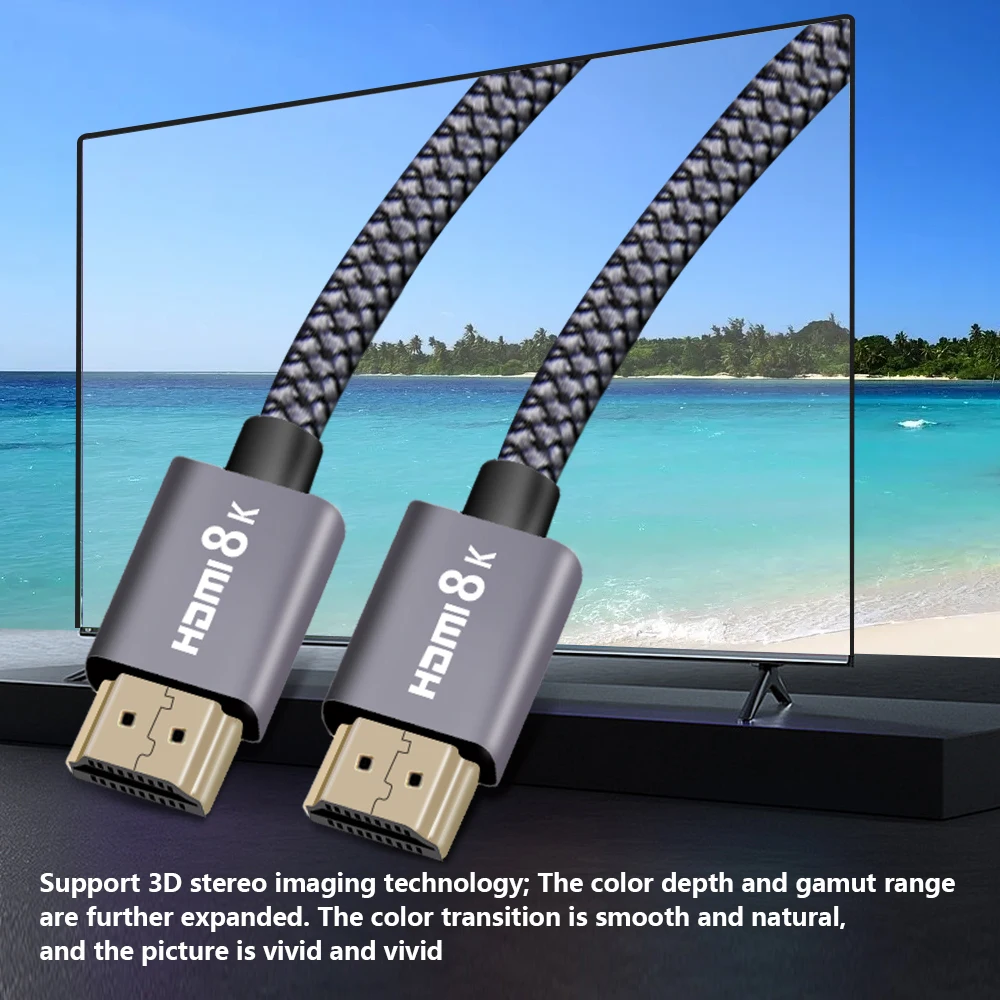 8K HDMI 2,1 кабель 8k 60 Гц 4k 120 Гц UHD HDR 48 Гбит/с HDMI-кабель 1 м 1,5 м для Xiaomi TV ps4 ps5 проектор xbox аудио видео кабель
8K HDMI 2,1 кабель 8k 60 Гц 4k 120 Гц UHD HDR 48 Гбит/с HDMI-кабель 1 м 1,5 м для Xiaomi TV ps4 ps5 проектор xbox аудио видео кабель