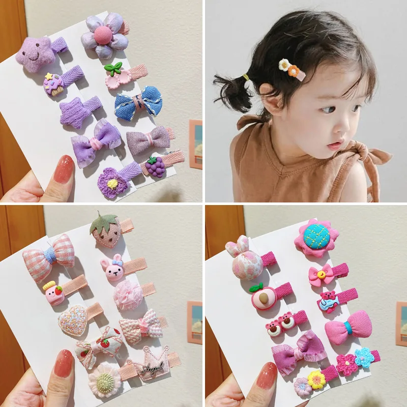 5 Pairs/set Flower Fabric Hair Clip Small Mini Korean Style Headdress Baby Hairpin Cute Bows Princess Accessories for Girls Kids
5 Pairs/set Flower Fabric Hair Clip Small Mini Korean Style Headdress Baby Hairpin Cute Bows Princess Accessories for Girls Kids