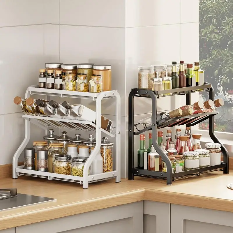 3 Layers Kitchen Spice Rack Carbon Steel Seasoning Chopsticks Shelf Organizer Knife Holder Wall Season Bottle Storage Rack
3 Layers Kitchen Spice Rack Carbon Steel Seasoning Chopsticks Shelf Organizer Knife Holder Wall Season Bottle Storage Rack