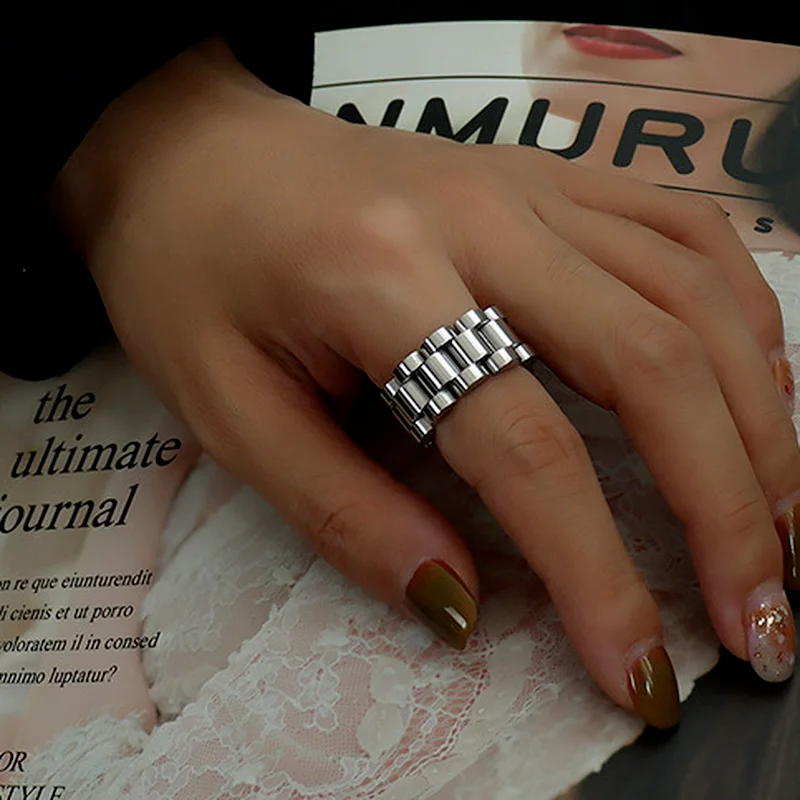 Titanium Steel Rings Men Women Exaggerated Texture Heavy Industrial Combination Handmade Titanium Steel Ring
Titanium Steel Rings Men Women Exaggerated Texture Heavy Industrial Combination Handmade Titanium Steel Ring
