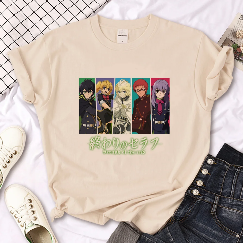 Seraph of the End top men Y2K comic streetwear Tee boy comic harajuku Japanese clothes
Seraph of the End top men Y2K comic streetwear Tee boy comic harajuku Japanese clothes