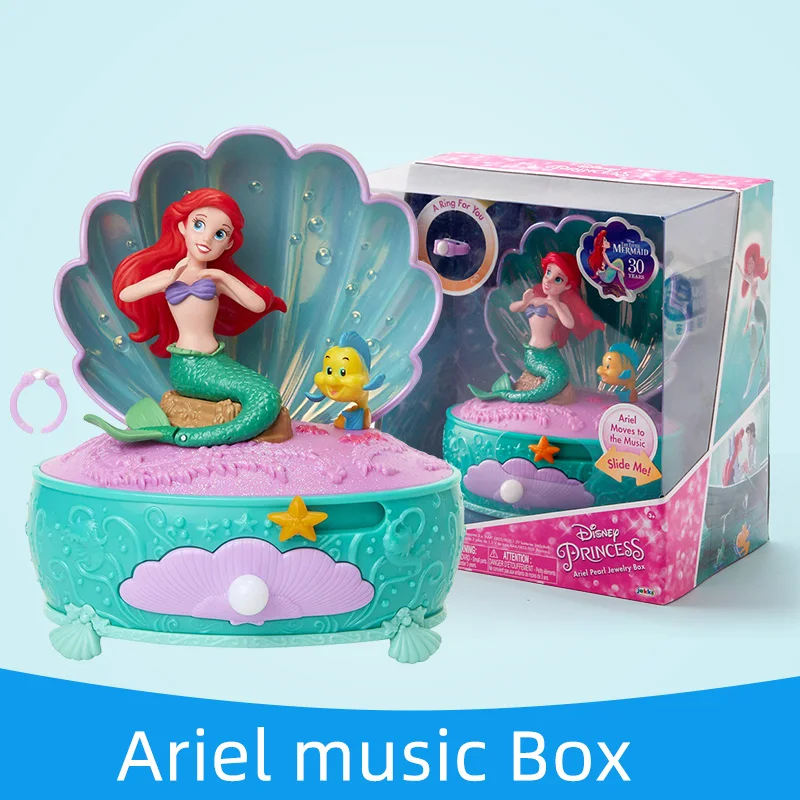 Original Disney Princess Mermaid Ariel Music Box Singing Toy Luminous Jewelry Box Toys for Girls Brand Birthday Christmas Gifts
Original Disney Princess Mermaid Ariel Music Box Singing Toy Luminous Jewelry Box Toys for Girls Brand Birthday Christmas Gifts