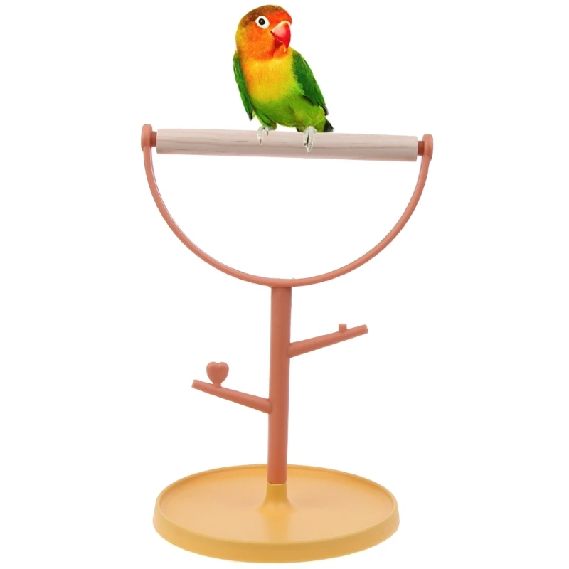 

Настольная подставка для попугаев K5DC, портативный игровой окунь для обучения, с пластиковым подносом для уборки мелких и средних попугаев