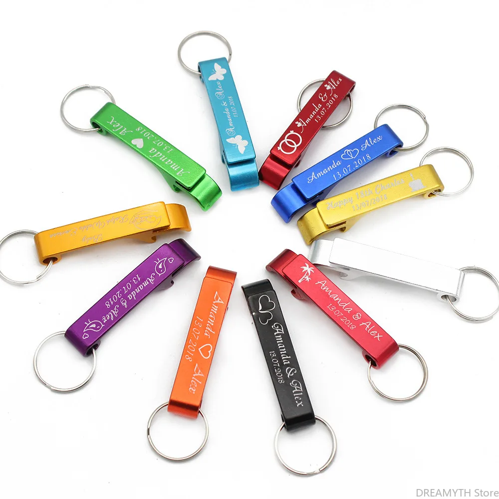 50pcs Personalized Engraved Bottle Openers Key Chain Wedding Favors Brewery, Hotel, Restaurant Logo Christmas Private Customized
50pcs Personalized Engraved Bottle Openers Key Chain Wedding Favors Brewery, Hotel, Restaurant Logo Christmas Private Customized