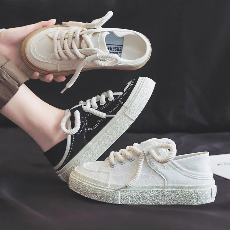 Fashion Lace Up Canvas Shoes Women's Casual Flat Platform Sports Shoes 2023 Spring Autumn New Tennis Female Vulcanized Sneakers
Fashion Lace Up Canvas Shoes Women's Casual Flat Platform Sports Shoes 2023 Spring Autumn New Tennis Female Vulcanized Sneakers