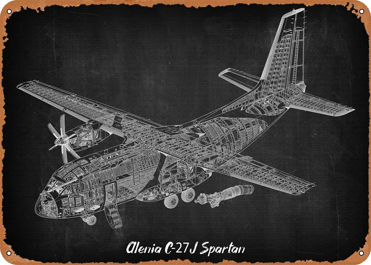 Alenia C27J Spartan 2# Metal Tin Sign Wall Decor Man Cave Military Fan Gift Home Bar Pub Decorative Military Posters 12x8 Inch
Alenia C27J Spartan 2# Metal Tin Sign Wall Decor Man Cave Military Fan Gift Home Bar Pub Decorative Military Posters 12x8 Inch