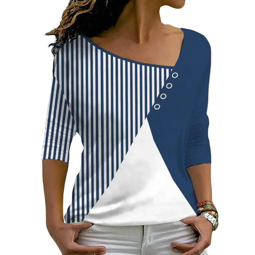 Футболка женская с косым воротником и длинным рукавом, повседневная приталенная рубашка с декоративными пуговицами, в полоску, с соединени...
Футболка женская с косым воротником и длинным рукавом, повседневная приталенная рубашка с декоративными пуговицами, в полоску, с соединени...