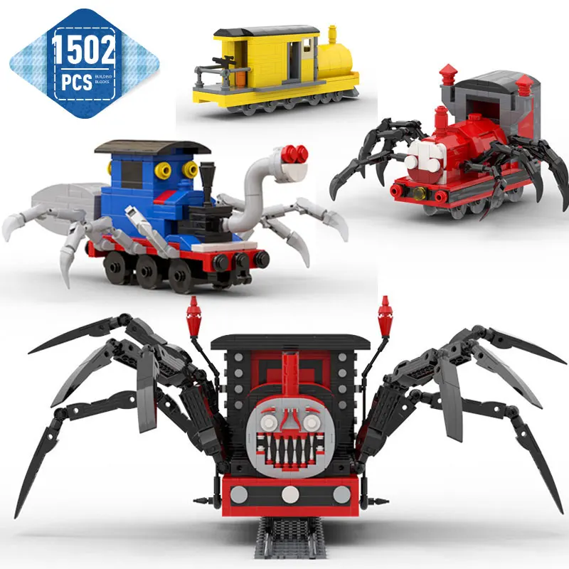 Moc Choo-Choo Charlesed Horrors Game Spider Train Animal Building Blocks Set Cartoon Monster Steam Trains Bricks Toys Kid Gifts
Moc Choo-Choo Charlesed Horrors Game Spider Train Animal Building Blocks Set Cartoon Monster Steam Trains Bricks Toys Kid Gifts
