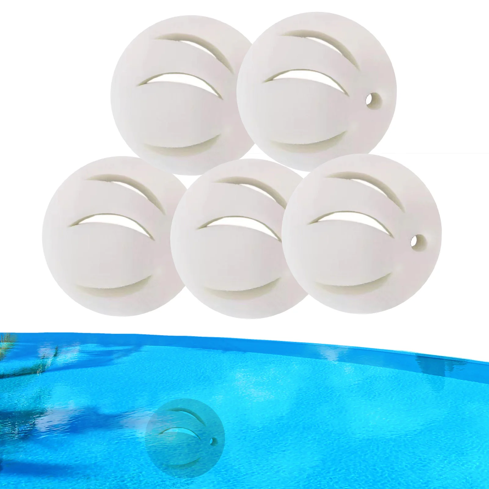 Pool Filter Balls Set Of 5 White Pool Filter Ball Oil Absorbing Sponge Filter Sponge Ball For Swimming Pools Hot Tub And Spas 
Pool Filter Balls Set Of 5 White Pool Filter Ball Oil Absorbing Sponge Filter Sponge Ball For Swimming Pools Hot Tub And Spas