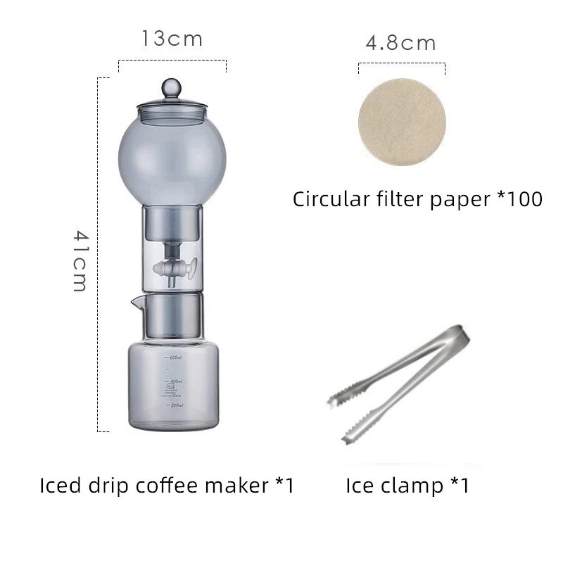 Набор кофеварки холодного приготовления, стеклянный капельный фильтр, капельная Кофеварка для льда, специализированные аксессуары для бариста с фильтровальной бумагой 100 шт.
Набор кофеварки холодного приготовления, стеклянный капельный фильтр, капельная Кофеварка для льда, специализированные аксессуары для бариста с фильтровальной бумагой 100 шт.