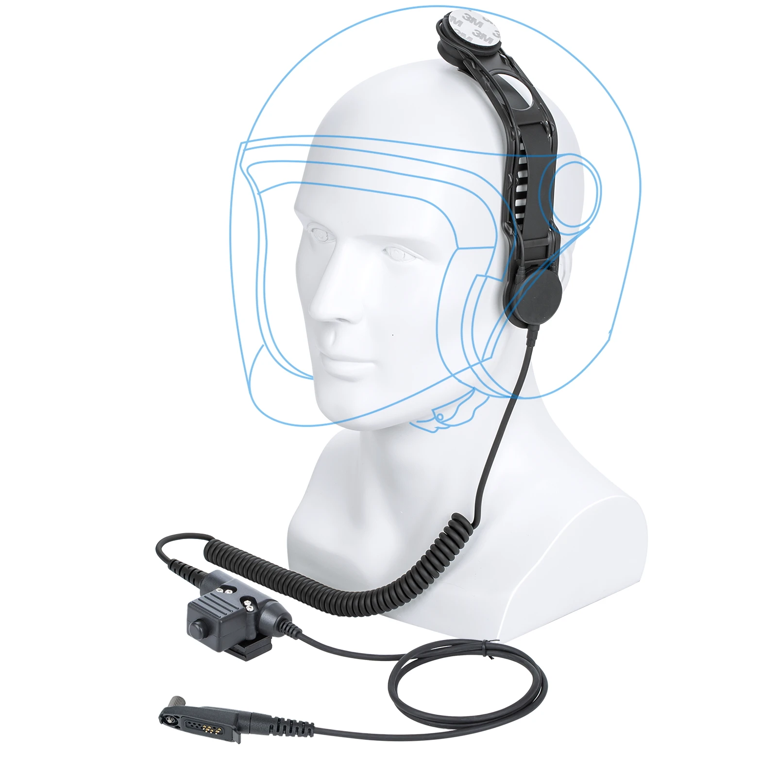 Motorcycle Bike Fighting Helmet Bone Conduction Headset with U94 PTT Adapter for Motorola GP-328 PLUS
Motorcycle Bike Fighting Helmet Bone Conduction Headset with U94 PTT Adapter for Motorola GP-328 PLUS