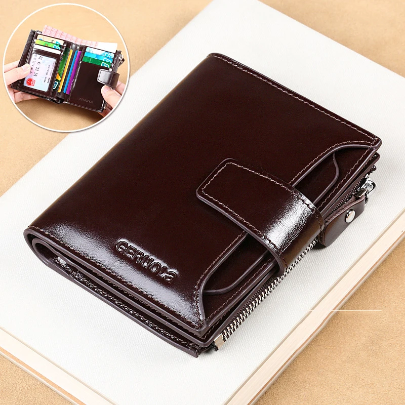 New RFID Men's Wallet Genuine Leather Wallet for Men Brand Design Classic Vertical Business Card Holder Zipper Coin Purse Man
New RFID Men's Wallet Genuine Leather Wallet for Men Brand Design Classic Vertical Business Card Holder Zipper Coin Purse Man