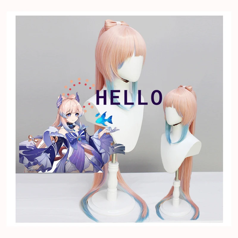 Genshin Impact Kokomi Cosplay Wig 120cm Pink Mixed Blue Wig Cosplay Anime Cosplay Wigs Heat Resistant Synthetic Wigs Halloween
Genshin Impact Kokomi Cosplay Wig 120cm Pink Mixed Blue Wig Cosplay Anime Cosplay Wigs Heat Resistant Synthetic Wigs Halloween