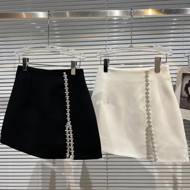 2022 Spring New Minority Design Large Particle Rhinestone Side Split Suit Short Skirt Half Women High Za Fashion Kawaii Harajuku
2022 Spring New Minority Design Large Particle Rhinestone Side Split Suit Short Skirt Half Women High Za Fashion Kawaii Harajuku
