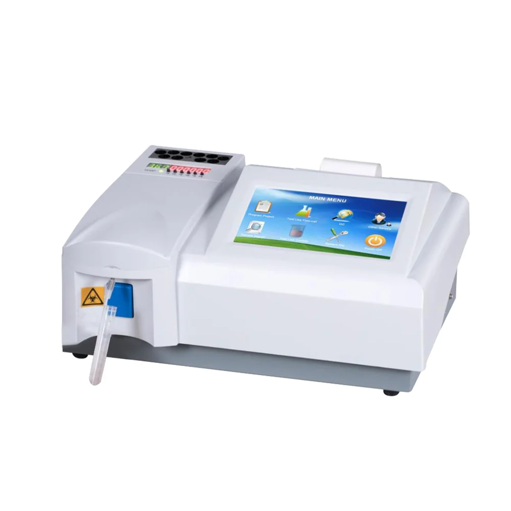Medical blood test machine 7 inch color LCD touch screen clinical semi-auto chemistry analyzer price
Medical blood test machine 7 inch color LCD touch screen clinical semi-auto chemistry analyzer price