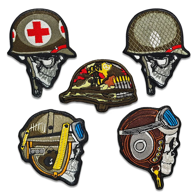 Skull Soldier Badge HOOK Loop Embroidery Patches Military Tactical Clothes Armbands Sewings Patch for Caps Backpacks Jackets
Skull Soldier Badge HOOK Loop Embroidery Patches Military Tactical Clothes Armbands Sewings Patch for Caps Backpacks Jackets