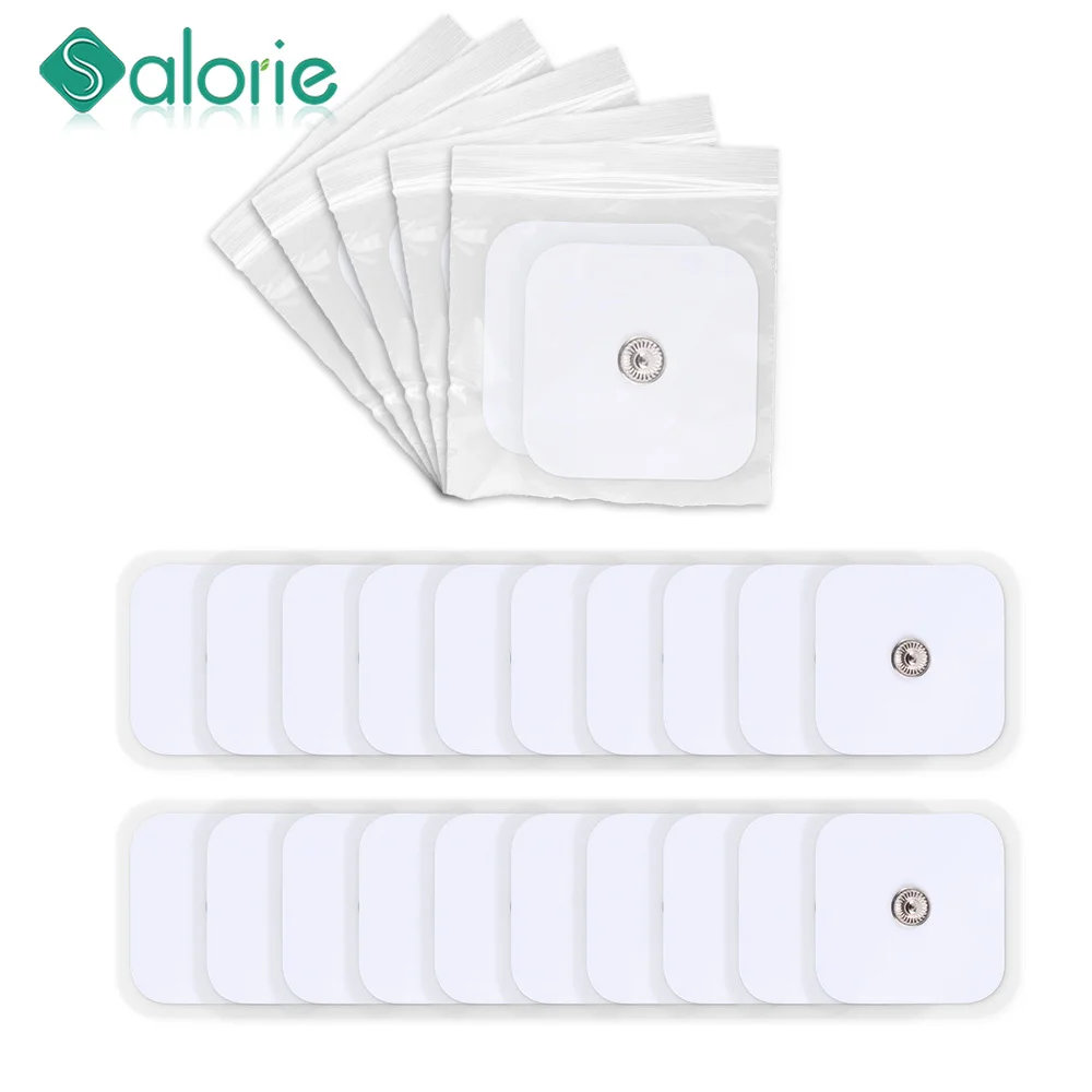 

10pcs TENS Electrode Pads Massage Patches Self Adhesive Replacement for EMS TENS Unit Massagers Machine Physiotherapy Massager