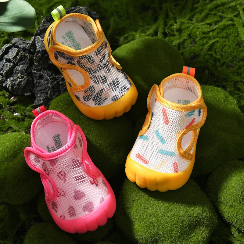 New 1-3y Baby Summer Shoes Mesh Soft Tpr Sole Baby Sandals Yellow Pink Leopard First Step Shoes for Toddlers Baby Casual Shoes
New 1-3y Baby Summer Shoes Mesh Soft Tpr Sole Baby Sandals Yellow Pink Leopard First Step Shoes for Toddlers Baby Casual Shoes