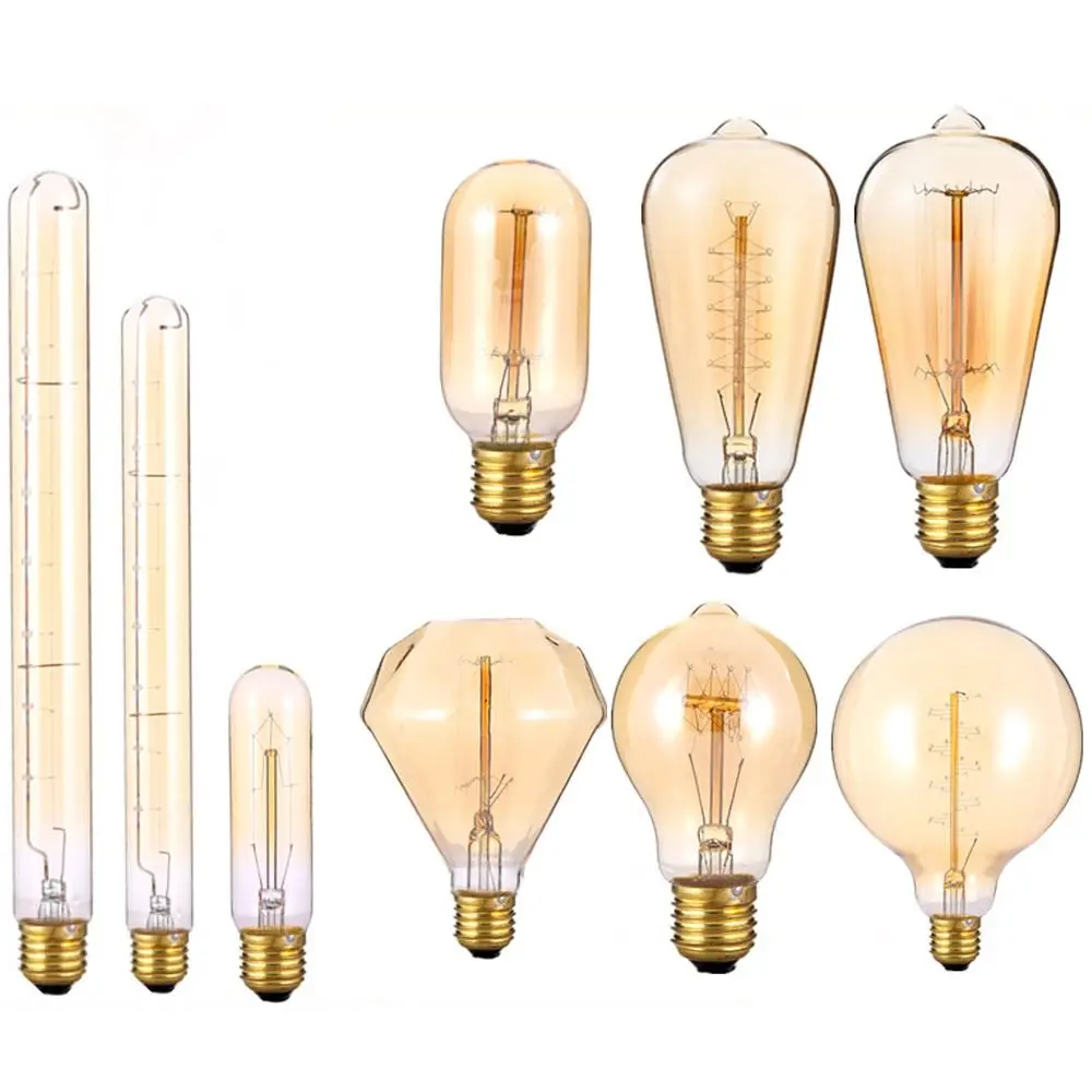 E27 holder Ball light Antique Incandescent Screw connector Vintage Retro Bulb Glass Edison Lamp Filament
E27 holder Ball light Antique Incandescent Screw connector Vintage Retro Bulb Glass Edison Lamp Filament