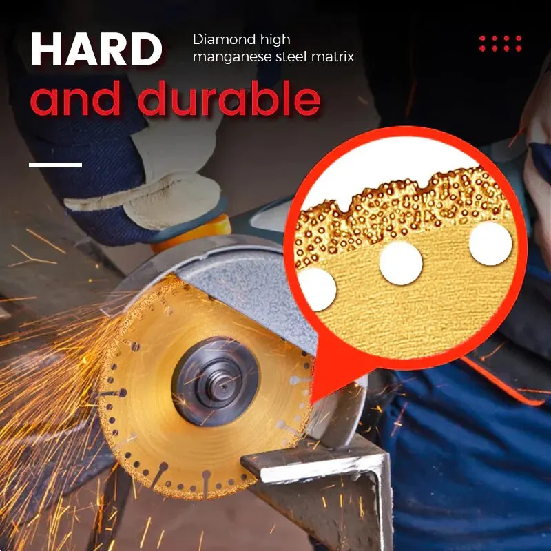 100/115/125mm Diamond Iron Saw Blade Brazing Iron Cutting Disc Metal Cut Off Wheel Angle Grinder Disk Reinforced Grinding Blade
100/115/125mm Diamond Iron Saw Blade Brazing Iron Cutting Disc Metal Cut Off Wheel Angle Grinder Disk Reinforced Grinding Blade