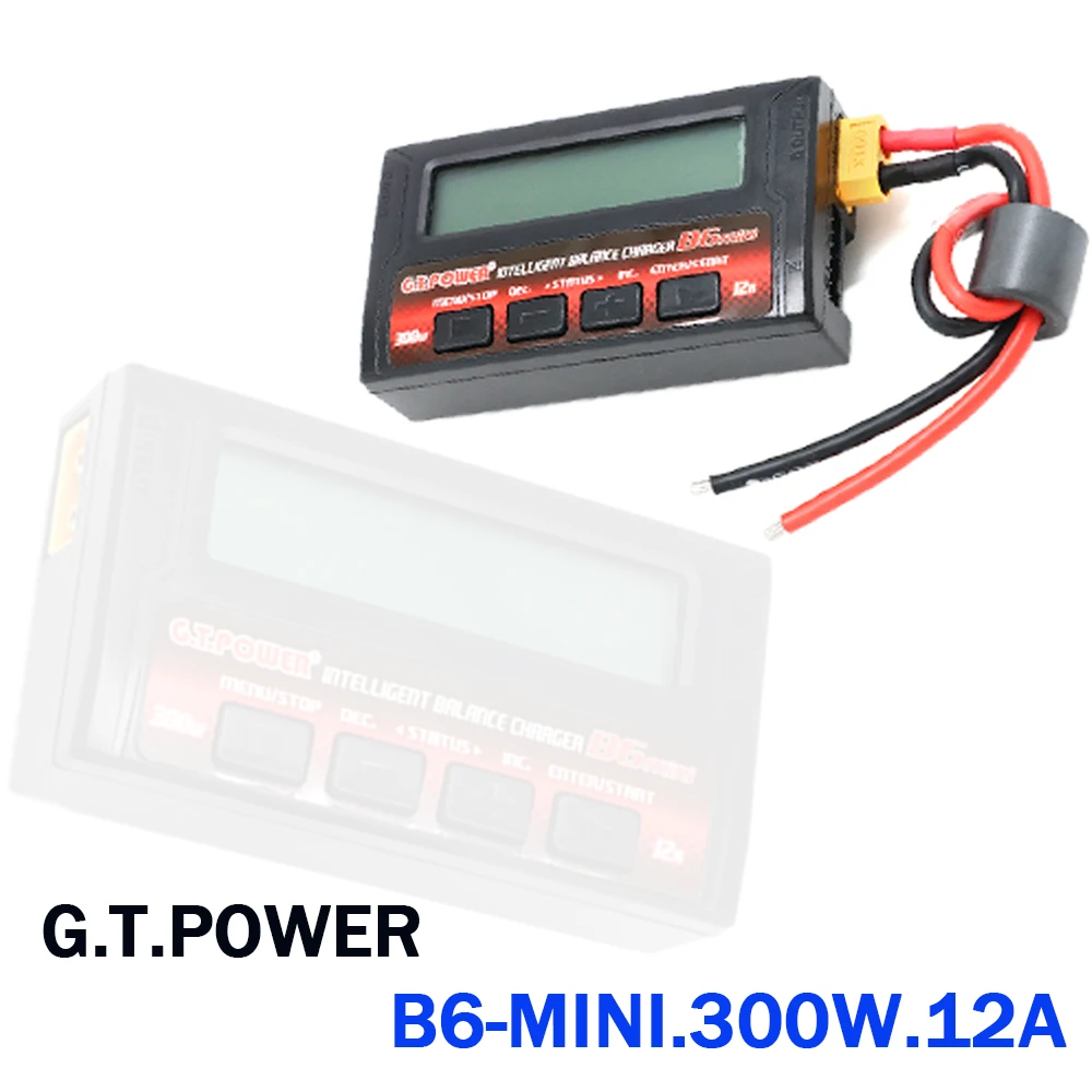 GT.POWER IMAX B6 MINI Balance Charger Discharger 300W 12A For RC Helicopter Re-peak NiMH NiCD LiHV NiCd PB Li-ion Battery Charge
GT.POWER IMAX B6 MINI Balance Charger Discharger 300W 12A For RC Helicopter Re-peak NiMH NiCD LiHV NiCd PB Li-ion Battery Charge