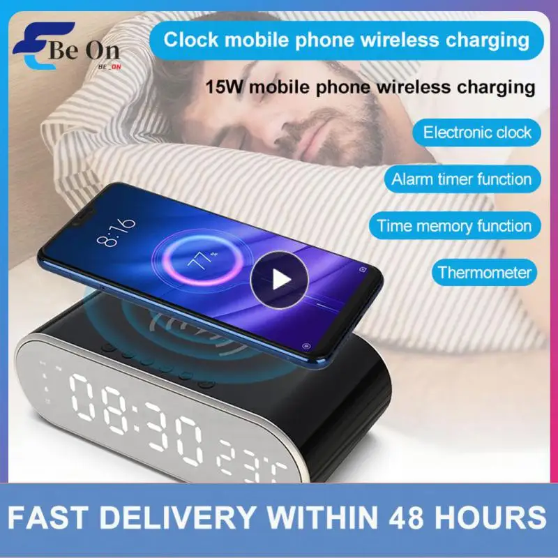 Led Digital Display Alarm Clock 15w Qi Wireless Charger 15w Fast Charging With Time Memory Wireless Charger For Apple Iphone
Led Digital Display Alarm Clock 15w Qi Wireless Charger 15w Fast Charging With Time Memory Wireless Charger For Apple Iphone