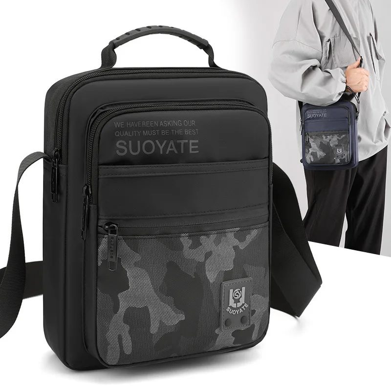 Men's Shoulder Bag Vertical Lightweight Oxford Fabric Messenger Bag Simple and Versatile Casual Business Crossbody Sling Bag Men
Men's Shoulder Bag Vertical Lightweight Oxford Fabric Messenger Bag Simple and Versatile Casual Business Crossbody Sling Bag Men