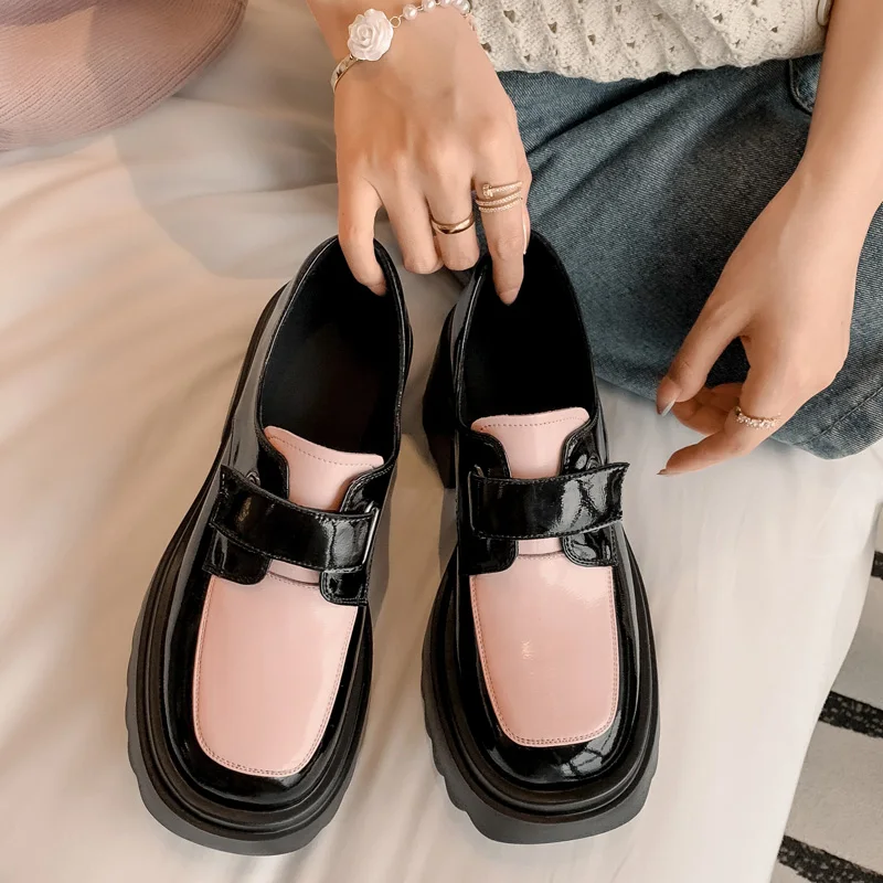 2023 New Deep Pink British Style Small Leather Platform Shoes Increased Little Single Shoes Women
2023 New Deep Pink British Style Small Leather Platform Shoes Increased Little Single Shoes Women