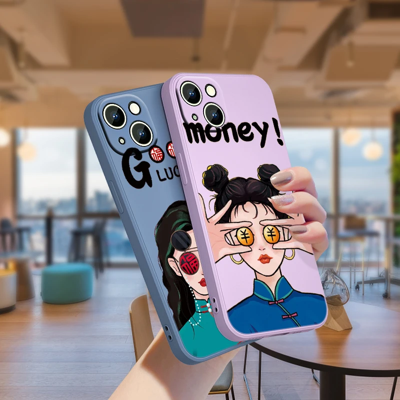 Cool Fashion Girl Liquid Rope Silicone Soft Cover For Apple IPhone 13 12 Mini 11 Pro XS MAX XR X 8 7 6 SE Plus Phone Case
Cool Fashion Girl Liquid Rope Silicone Soft Cover For Apple IPhone 13 12 Mini 11 Pro XS MAX XR X 8 7 6 SE Plus Phone Case