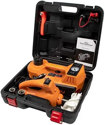 Ton Hydraulic Jack, 4 in 1 Car Jack with electric Wrench and Tire Inflator , 12V Floor Jack Jack for Car SUV MPV Sedan, Lifti
Ton Hydraulic Jack, 4 in 1 Car Jack with electric Wrench and Tire Inflator , 12V Floor Jack Jack for Car SUV MPV Sedan, Lifti