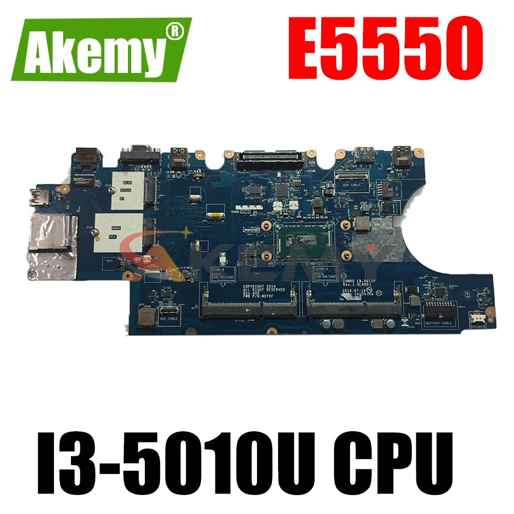 Оригинальная материнская плата для ноутбука Dell Latitude E5550, системная плата M0YKF 100% протестирована
Оригинальная материнская плата для ноутбука Dell Latitude E5550, системная плата M0YKF 100% протестирована