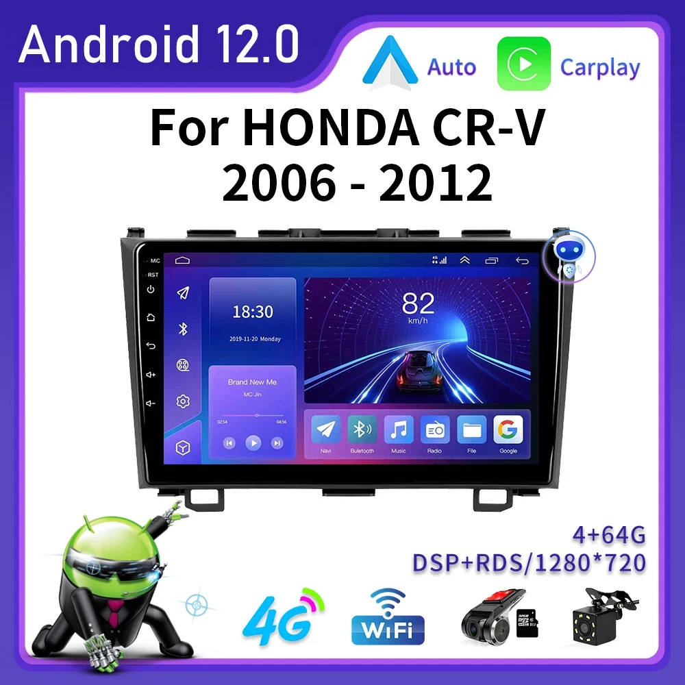 4G DSP Carplay 2din Android 12.0 Car Radio Multimedia Players Navigation GPS For Honda CR-V 3 RE CRV 2006-2012 Head Unit
4G DSP Carplay 2din Android 12.0 Car Radio Multimedia Players Navigation GPS For Honda CR-V 3 RE CRV 2006-2012 Head Unit