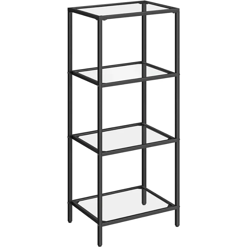 VASAGLE Bookcase, 4-Tier Bookshelf, Slim Shelving Unit for Bedroom, Bathroom, Home Office, Tempered Glass, Steel Frame
VASAGLE Bookcase, 4-Tier Bookshelf, Slim Shelving Unit for Bedroom, Bathroom, Home Office, Tempered Glass, Steel Frame