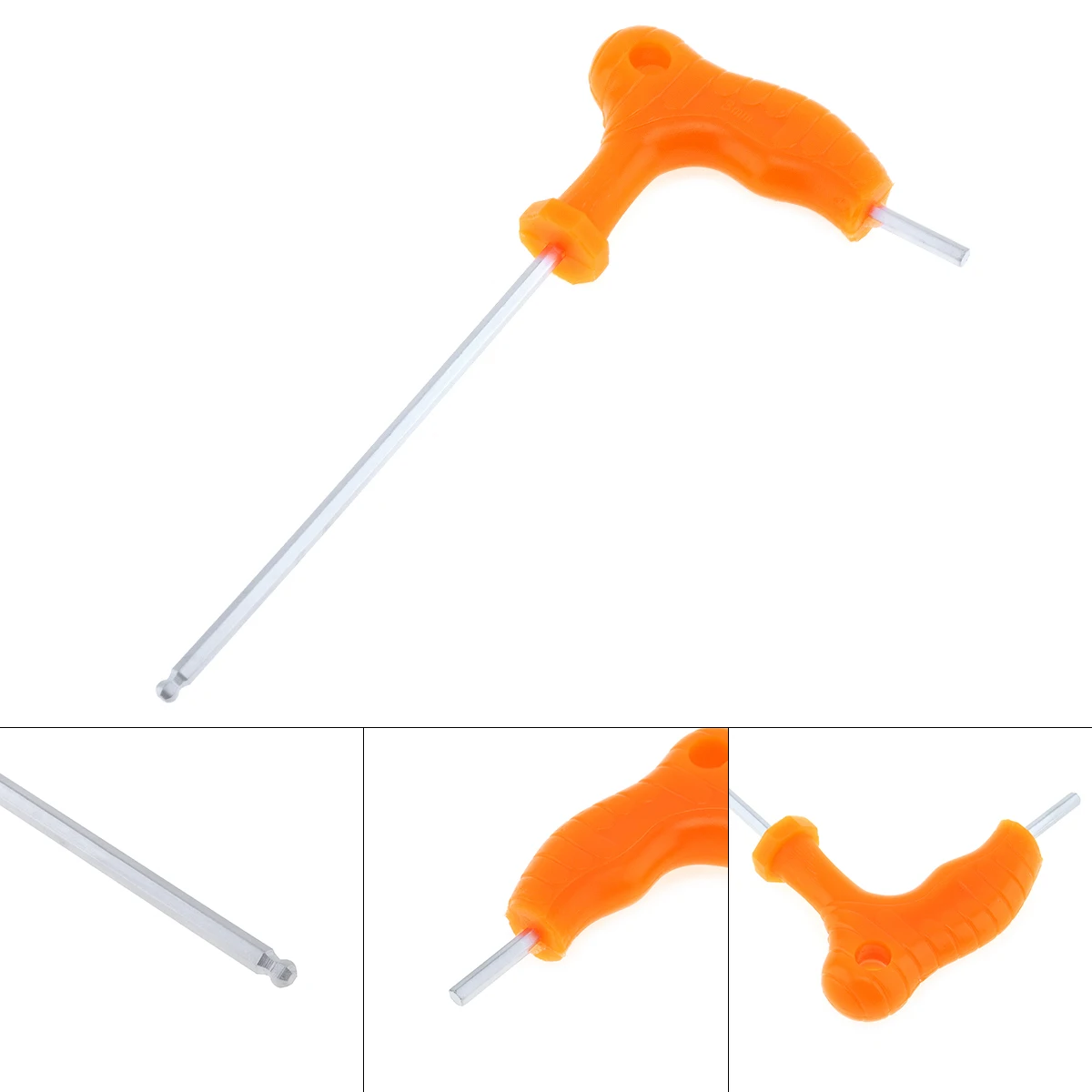 3mm 4mm 5mm 6mm 8mm T Handle Crutch Hex Allen Wrench Hexagon Key Wrench Hand Tools Spanner with Ball Head and Plastic Handle
3mm 4mm 5mm 6mm 8mm T Handle Crutch Hex Allen Wrench Hexagon Key Wrench Hand Tools Spanner with Ball Head and Plastic Handle