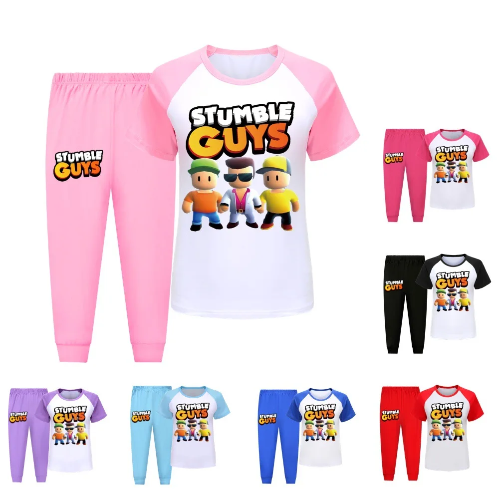 Sumble Guys Clothes Baby Girls Nightwear Kids Cartoon Pajamas Children's Clothing Kids Short Sleeve T-shirt Pants 2pcs Homewear
Sumble Guys Clothes Baby Girls Nightwear Kids Cartoon Pajamas Children's Clothing Kids Short Sleeve T-shirt Pants 2pcs Homewear