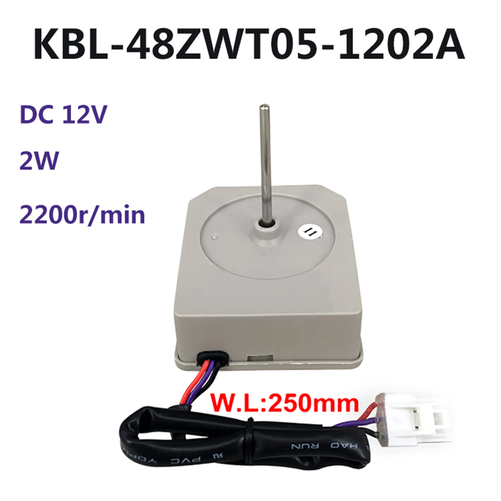 For Omar Refrigerator Fan Motor Reverse Rotary Motor Refrigerator KBL-48ZWT05-1202A DC 12V 2W 2200r/min 
For Omar Refrigerator Fan Motor Reverse Rotary Motor Refrigerator KBL-48ZWT05-1202A DC 12V 2W 2200r/min