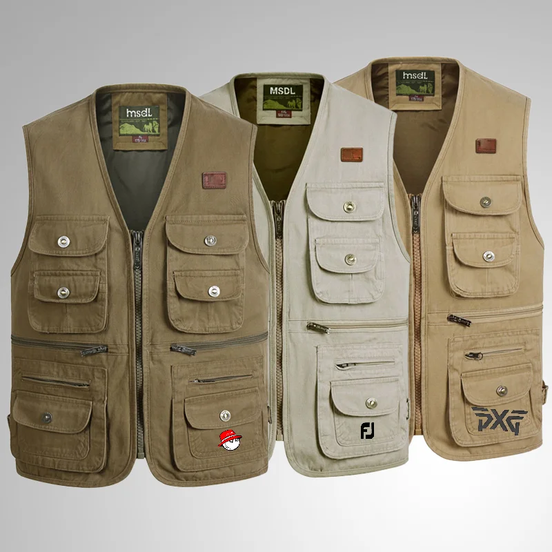 Men Multi-Pocket Vest Work Mesh Sleeveless Tactical Jacket Unloading Solid Male Waistcoat Photographer Outdoor Fishing Vest Men
Men Multi-Pocket Vest Work Mesh Sleeveless Tactical Jacket Unloading Solid Male Waistcoat Photographer Outdoor Fishing Vest Men
