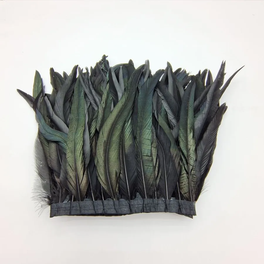 2Yards Rooster Tail Feather Trim Ribbon on Tape Black Pheasant Feathers for Crafts Trimmings Sewing Halloween Carnival Decorate
2Yards Rooster Tail Feather Trim Ribbon on Tape Black Pheasant Feathers for Crafts Trimmings Sewing Halloween Carnival Decorate