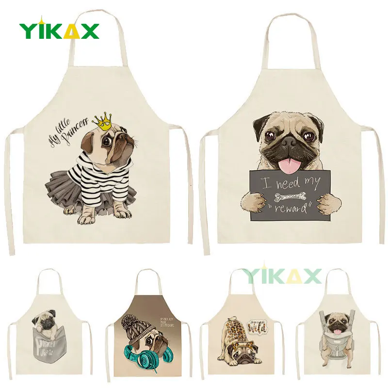 Bulldog Aprons Cartoon Dog Sleeveless Apron Kitchen Stain Resistant Pinafore Women's Home Cooking Baking Waist Bib Delantal
Bulldog Aprons Cartoon Dog Sleeveless Apron Kitchen Stain Resistant Pinafore Women's Home Cooking Baking Waist Bib Delantal