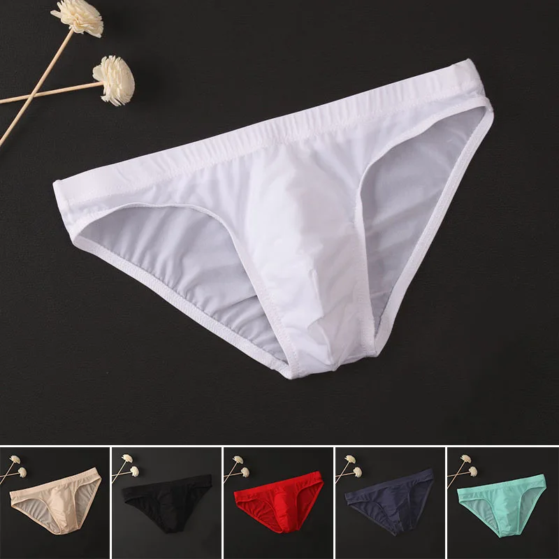 Men's Sexy Underwear See Through Low Waist Ice Silk Briefs Breathable Semi-transparent Underpants Trunks Cuecas
Men's Sexy Underwear See Through Low Waist Ice Silk Briefs Breathable Semi-transparent Underpants Trunks Cuecas