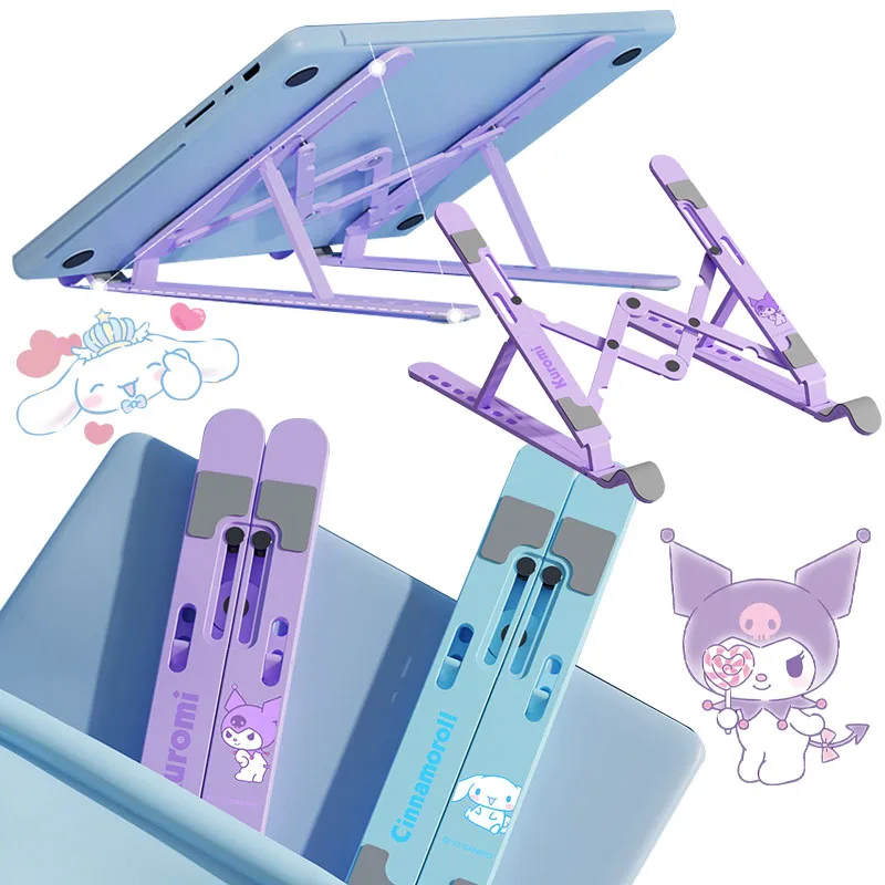 Kawaii Hello Kitty Laptop Holder Stand Melody Kuromi Cinnamoroll Adjustable Foldable for Notebook Bracket Lifting Cooling Holder
Kawaii Hello Kitty Laptop Holder Stand Melody Kuromi Cinnamoroll Adjustable Foldable for Notebook Bracket Lifting Cooling Holder