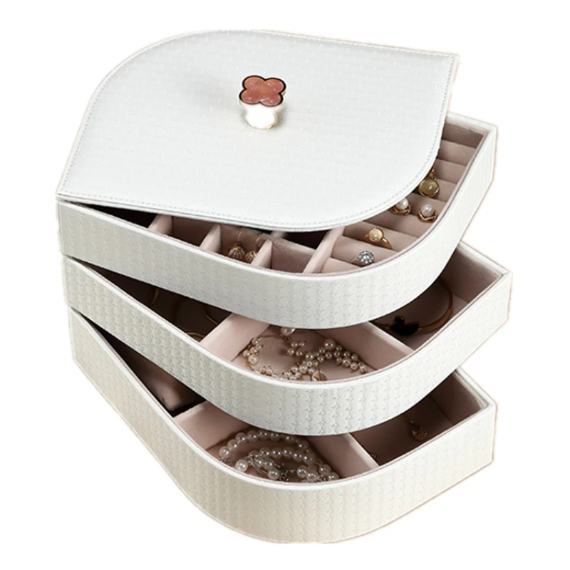 High-end Muti-functional Leather Box Unique Travel Stacker Women Earrings Jewelry Storage Box
High-end Muti-functional Leather Box Unique Travel Stacker Women Earrings Jewelry Storage Box