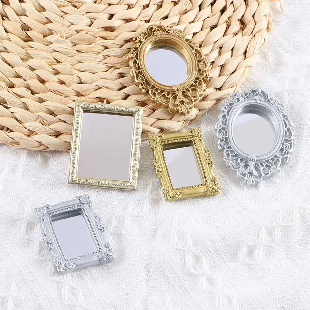 1/5Pcs Beautiful Delicate European Style Small Mirror Vintage Kawai Frame Doll House Decor DIY Elliptical Square Alloy Figurines
1/5Pcs Beautiful Delicate European Style Small Mirror Vintage Kawai Frame Doll House Decor DIY Elliptical Square Alloy Figurines