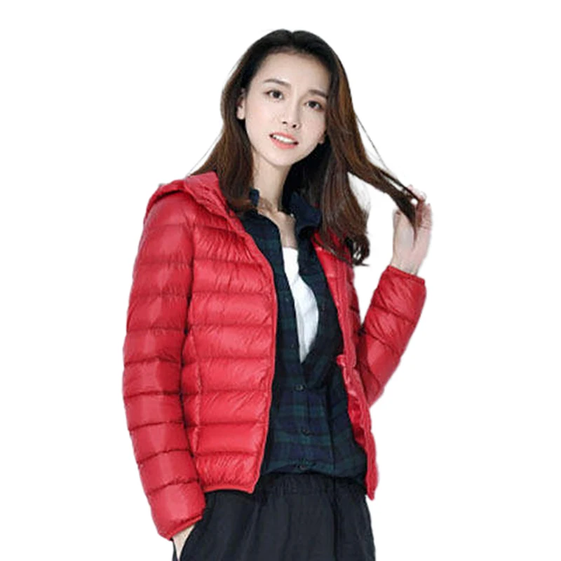 Benboy Winter Down Jacket Women Short Jackets New Ultra-light Thin Hooded Warm Slim White Duck Down Coat Parka Female Outwear
Benboy Winter Down Jacket Women Short Jackets New Ultra-light Thin Hooded Warm Slim White Duck Down Coat Parka Female Outwear