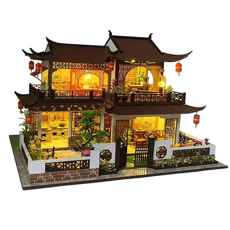 Diy Wooden Doll House Model Kits Miniature With Furniture Lights Chinese Style Large Villa Casa Villa Dollhouse Toys Adults Gift
Diy Wooden Doll House Model Kits Miniature With Furniture Lights Chinese Style Large Villa Casa Villa Dollhouse Toys Adults Gift