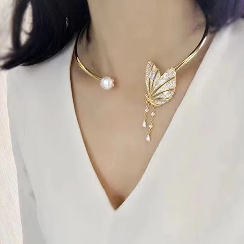 Butterfly Necklace Female French Retro Design Fairy Super Fairy Hanging Open Butterfly Tassel Necklace Woman's Necklace Decor
Butterfly Necklace Female French Retro Design Fairy Super Fairy Hanging Open Butterfly Tassel Necklace Woman's Necklace Decor