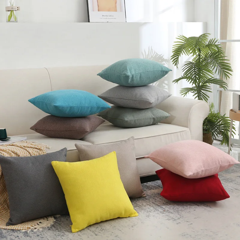 Solid Plain Linen Cotton Pillow Cover Dust-proof Sofa Throw Pillow Case Solid Color Cushion Cover Simple Pillowcase Home Decor
Solid Plain Linen Cotton Pillow Cover Dust-proof Sofa Throw Pillow Case Solid Color Cushion Cover Simple Pillowcase Home Decor