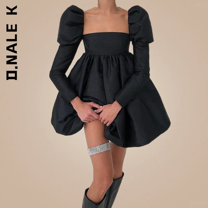 Fashion Dress Women Holiday Sexy Dress Long Sleeve Pleated Ball Backless Mini Dress Vintage Simple Clothing Female Vestidos
Fashion Dress Women Holiday Sexy Dress Long Sleeve Pleated Ball Backless Mini Dress Vintage Simple Clothing Female Vestidos